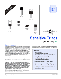 Datasheet L2004L6 manufacturer Littelfuse