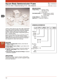 Datasheet LA070URD31LI350 manufacturer Littelfuse