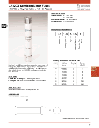Datasheet LA120X1-1 manufacturer Littelfuse
