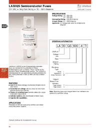 Datasheet LA30QS600-128TI manufacturer Littelfuse