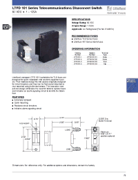 Datasheet LTFD101-4 manufacturer Littelfuse