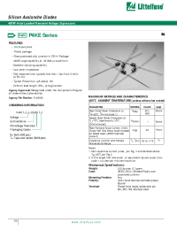 Datasheet P4KE33CA производства Littelfuse