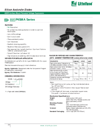 Datasheet P4SMA11CA manufacturer Littelfuse