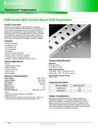 Datasheet PGB0040805MR производства Littelfuse