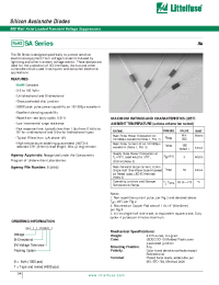 Datasheet SA150A manufacturer Littelfuse