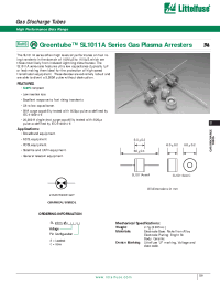 Datasheet SL1011A150 manufacturer Littelfuse