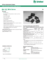 Datasheet SMAJ170A manufacturer Littelfuse