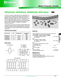 Datasheet SP0502AAH manufacturer Littelfuse