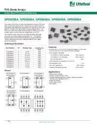 Datasheet SP0502BAJT manufacturer Littelfuse