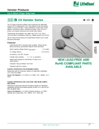 Datasheet V12ZA1 manufacturer Littelfuse