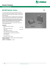 Datasheet V151DB40 manufacturer Littelfuse