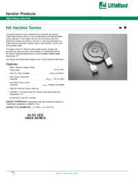 Datasheet V181HA32 manufacturer Littelfuse