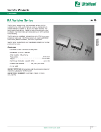 Datasheet V47RA8 manufacturer Littelfuse