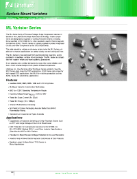 Datasheet V5.5MLA0805L manufacturer Littelfuse