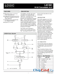 Datasheet L4C381-55 manufacturer Logic Devices