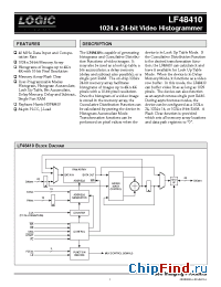 Datasheet LF48410JC25 manufacturer Logic Devices