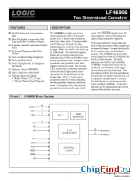 Datasheet LF48908JC31 manufacturer Logic Devices