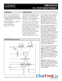 Datasheet LMU216M-20 manufacturer Logic Devices