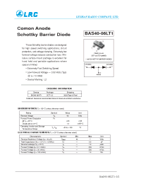 Datasheet BAS40-06HT1 manufacturer Leshan Radio