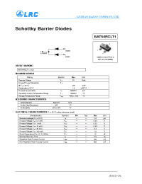 Datasheet BAT54RCLT1 manufacturer Leshan Radio