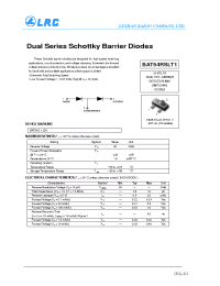 Datasheet BAT54RSLT1 manufacturer Leshan Radio