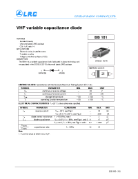 Datasheet BB181 manufacturer Leshan Radio