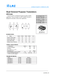 Datasheet BC646BDW1T1 manufacturer Leshan Radio