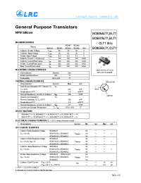 Datasheet BC846ALT1 manufacturer Leshan Radio