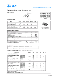 Datasheet BC856BLT1 manufacturer Leshan Radio