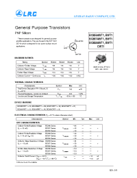 Datasheet BC857AWT1 manufacturer Leshan Radio