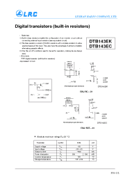 Datasheet DTB143EK производства Leshan Radio