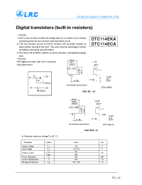 Datasheet DTC114 производства Leshan Radio