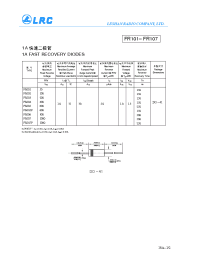 Datasheet FR106 manufacturer Leshan Radio