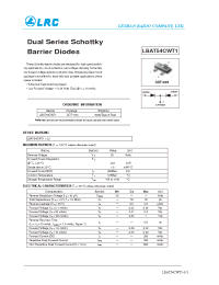 Datasheet LBAT54CWT1 manufacturer Leshan Radio