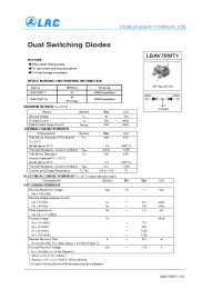 Datasheet LBAV70WT1 manufacturer Leshan Radio