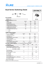 Datasheet LBAV99LT1 manufacturer Leshan Radio