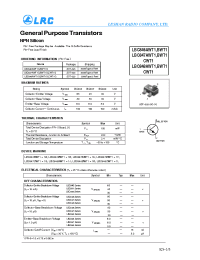 Datasheet LBC847AWT1 manufacturer Leshan Radio