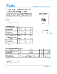 Datasheet LDAN222T1 manufacturer Leshan Radio