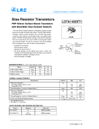 Datasheet LDTA143EET1G manufacturer Leshan Radio