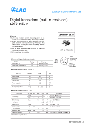 Datasheet LDTD114ELT1 manufacturer Leshan Radio