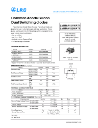 Datasheet LM1MA151WAT1G manufacturer Leshan Radio