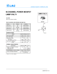 Datasheet LMBF170LT1 manufacturer Leshan Radio