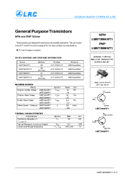 Datasheet LMBT3906WT1 manufacturer Leshan Radio