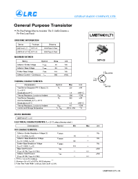 Datasheet LMBT4401LT1 manufacturer Leshan Radio