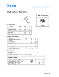 Datasheet LMBT6520LT1 manufacturer Leshan Radio