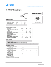 Datasheet LMBTH10QWT1 производства Leshan Radio