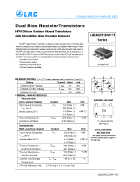 Datasheet LMUN5212DW1T1G manufacturer Leshan Radio