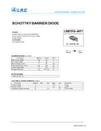 Datasheet LRB751S-40T1 производства Leshan Radio