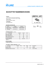 Datasheet LRB751V-40T1 manufacturer Leshan Radio