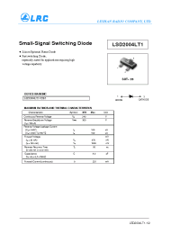 Datasheet LSD2004LT1 manufacturer Leshan Radio